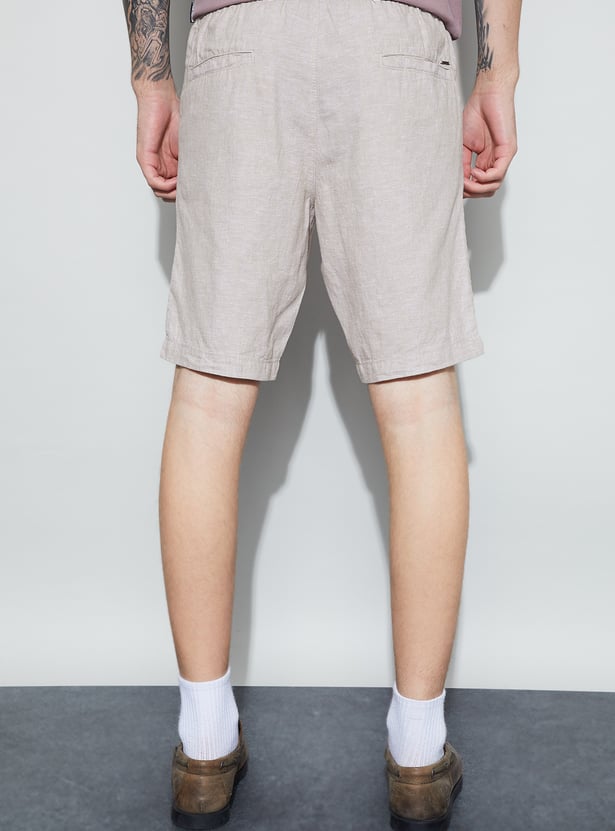 FAME FOREVER Solid Regular Shorts