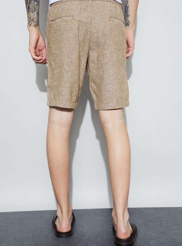 FAME FOREVER Solid Regular Shorts