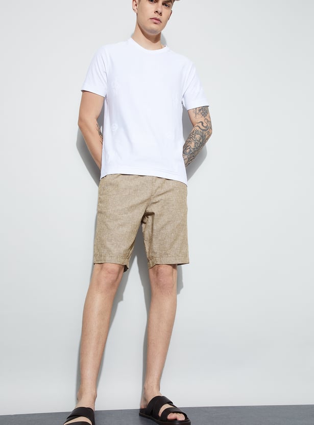 FAME FOREVER Solid Regular Shorts