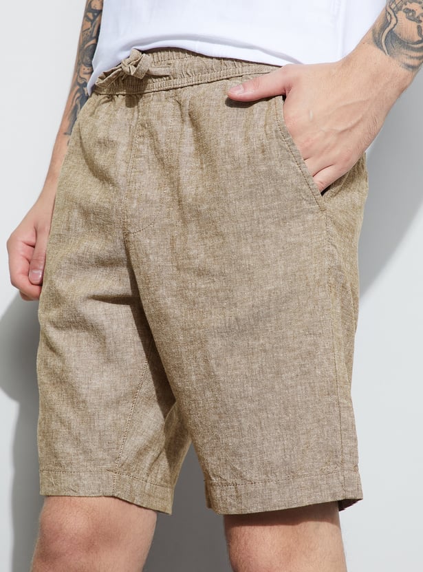 FAME FOREVER Solid Regular Shorts