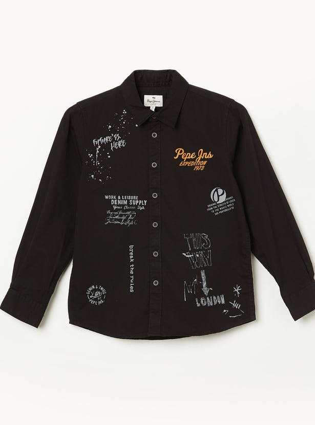 PEPE JEANS Boys Printed Shirt