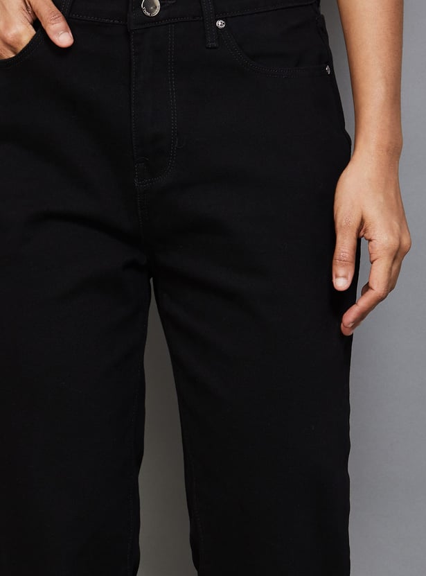 XPOSE Solid Bootcut Jeans