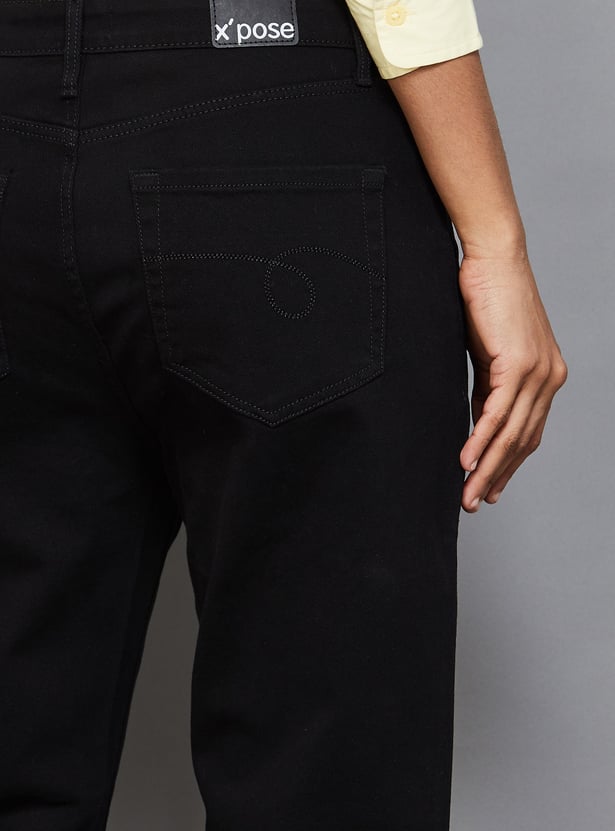 XPOSE Solid Bootcut Jeans