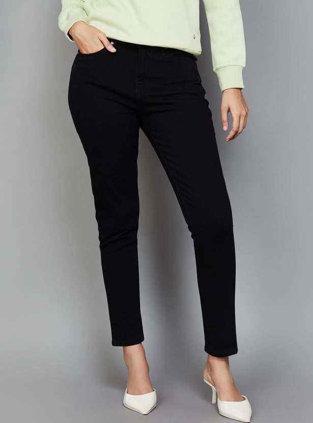XPOSE Solid Slim Fit High Rise Jeans