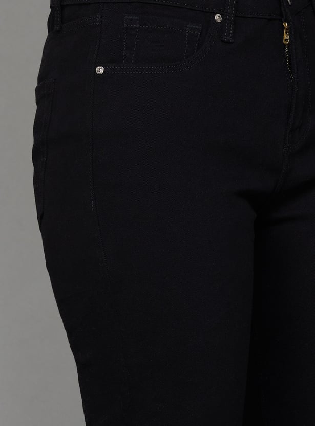XPOSE Solid Slim Fit High Rise Jeans