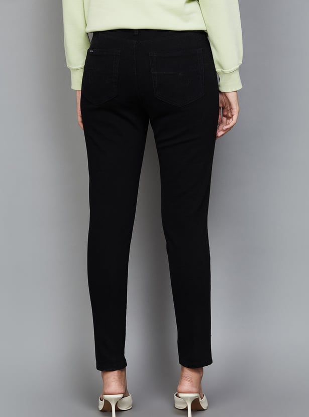 XPOSE Solid Slim Fit High Rise Jeans