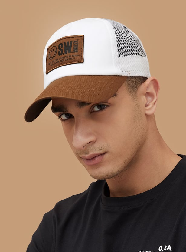 SW SMILEY Applique Baseball Cap