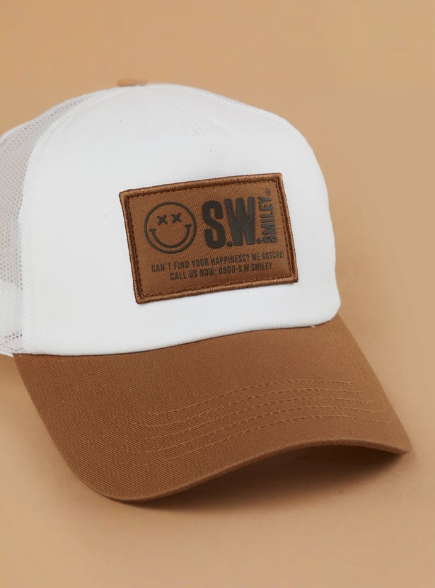 SW SMILEY Applique Baseball Cap