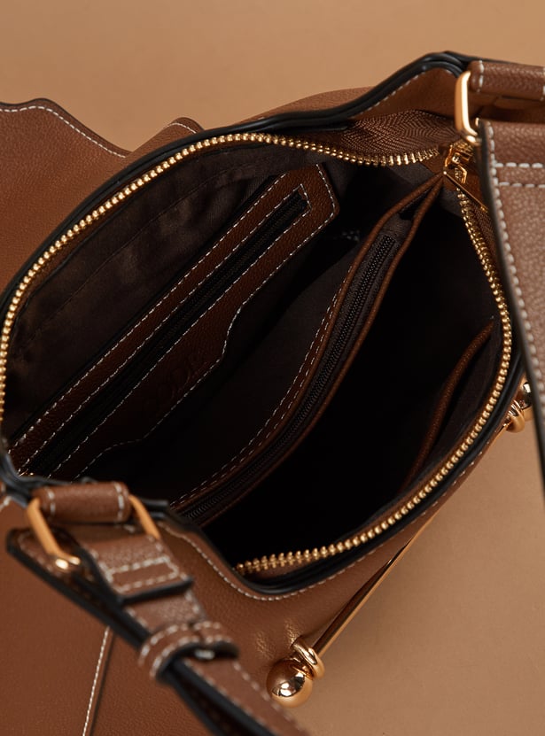 CODE Textured Shoulder Bag