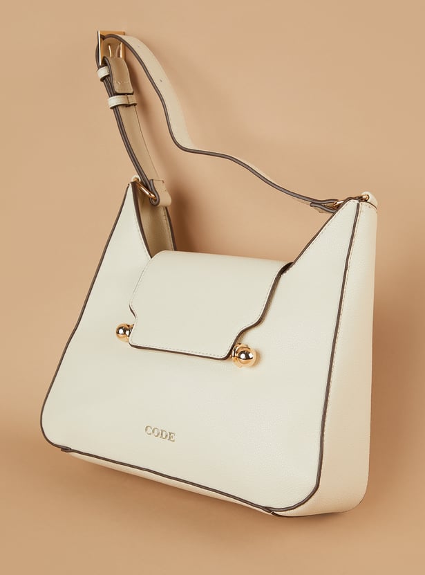 CODE Textured Shoulder Bag