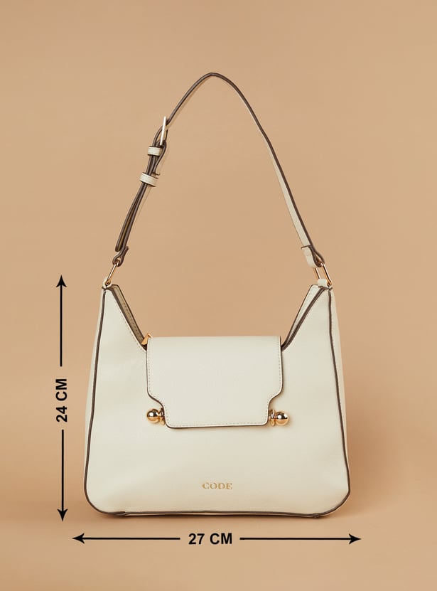 CODE Textured Shoulder Bag