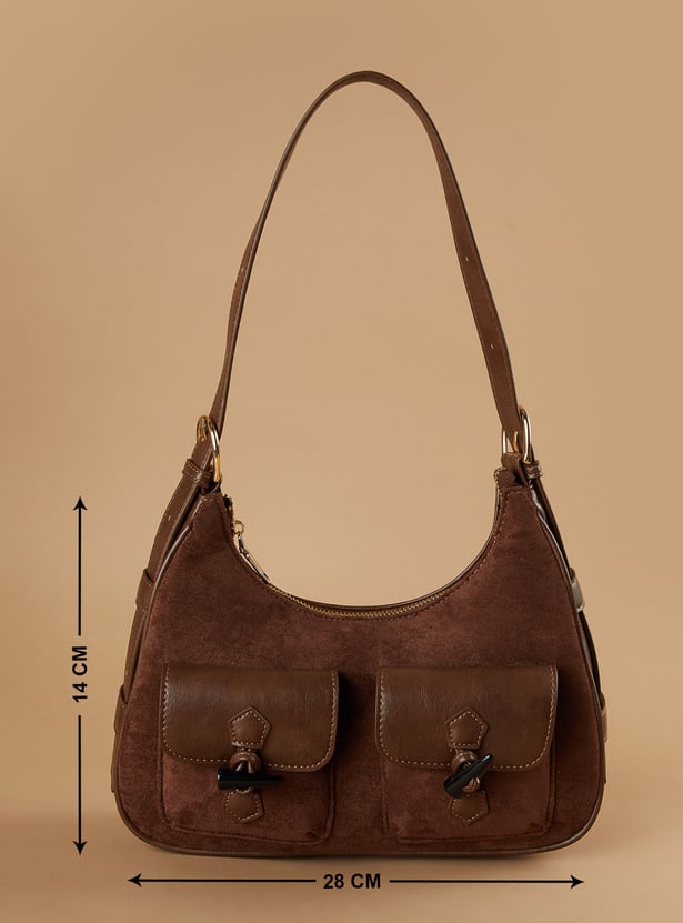 GINGER Textured Shoulder Bag