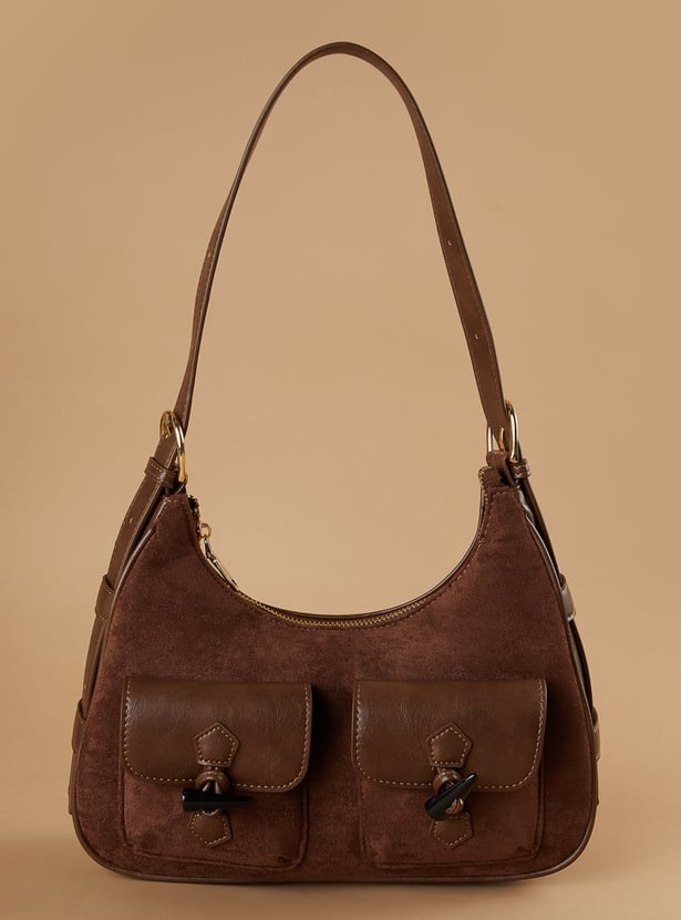 GINGER Textured Shoulder Bag