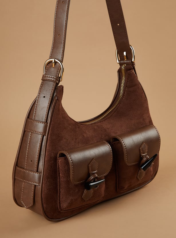 GINGER Textured Shoulder Bag