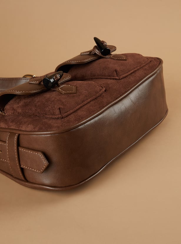 GINGER Textured Shoulder Bag