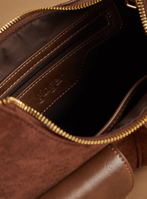 GINGER Textured Shoulder Bag