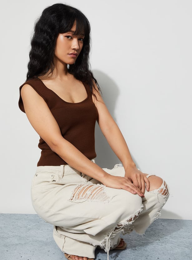 GINGER Knit Sleeveless Top