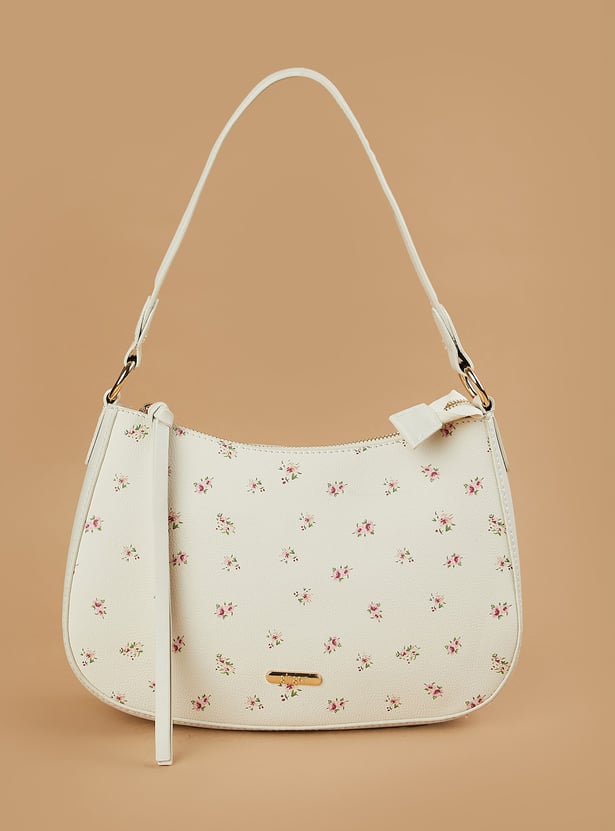 SHOEMART Floral Print Shoulder Bag
