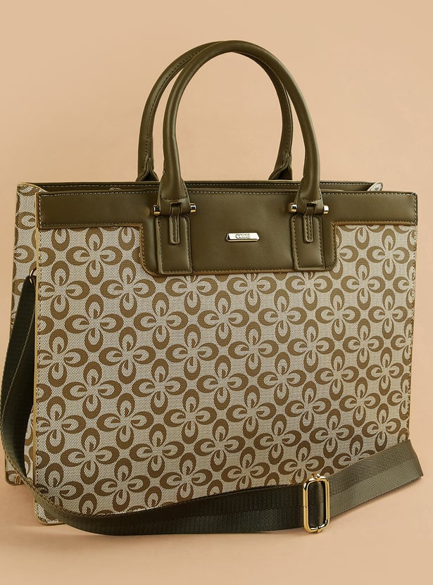 CODE Floral Print Laptop Bag