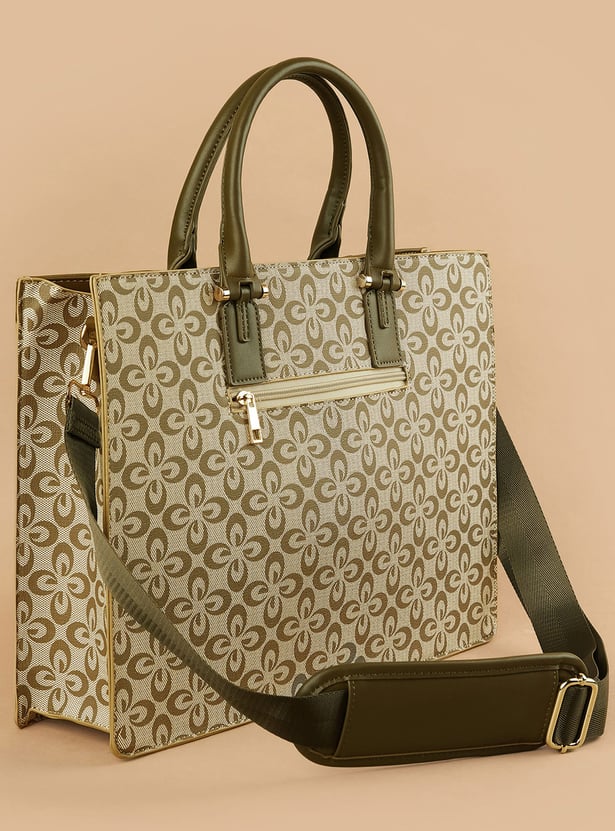 CODE Floral Print Laptop Bag