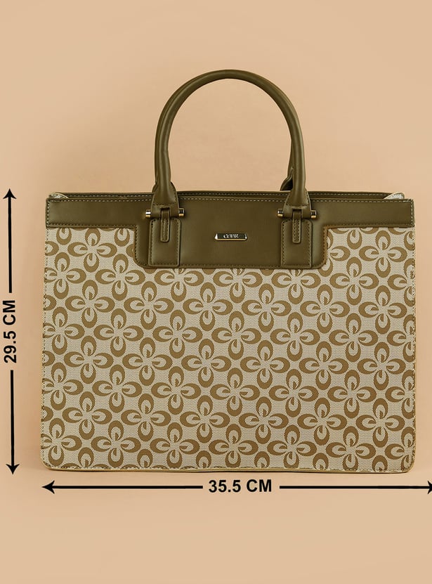 CODE Floral Print Laptop Bag