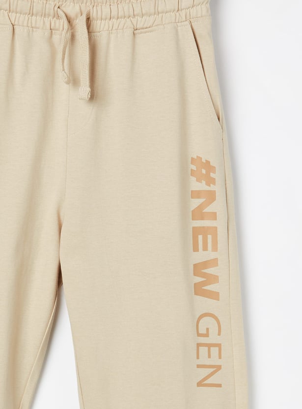 FAME FOREVER Boys Typographic Print Elasticated Joggers