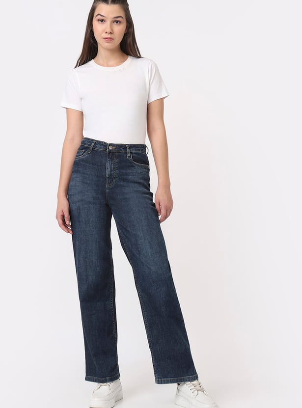 KRAUS Solid Straight Fit Jeans
