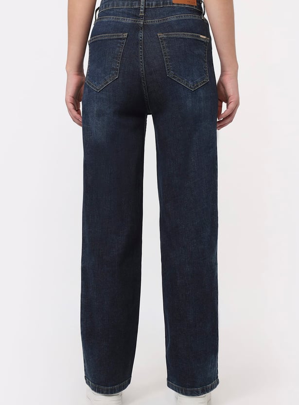 KRAUS Solid Straight Fit Jeans