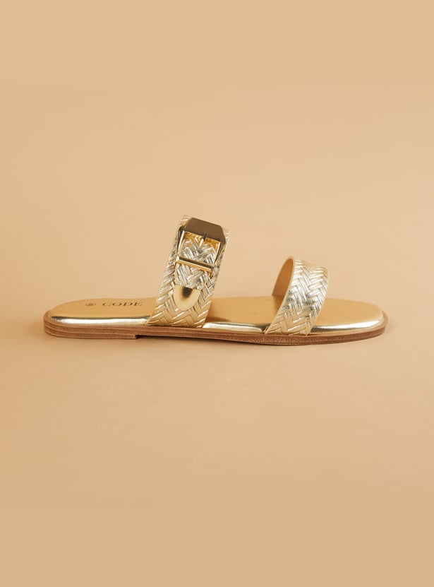 CODE Herringbone Patterned Flats
