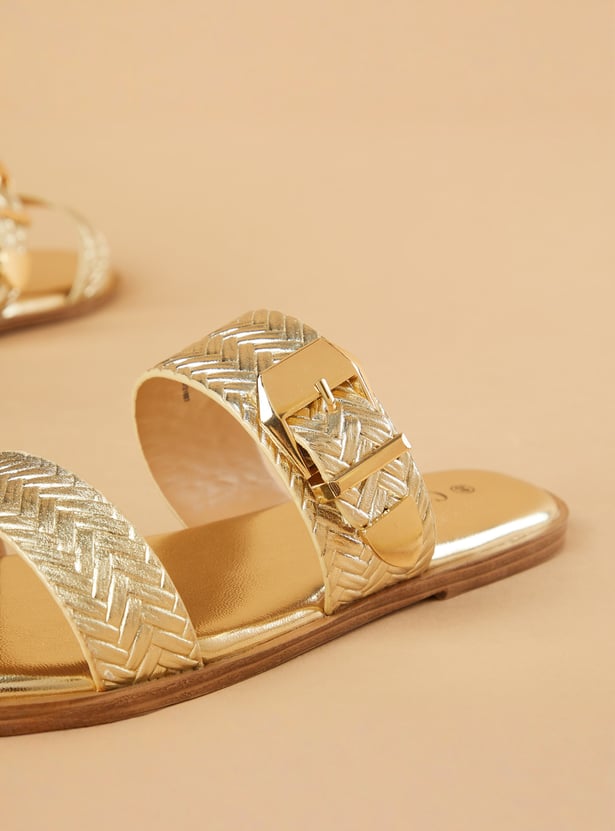 CODE Herringbone Patterned Flats
