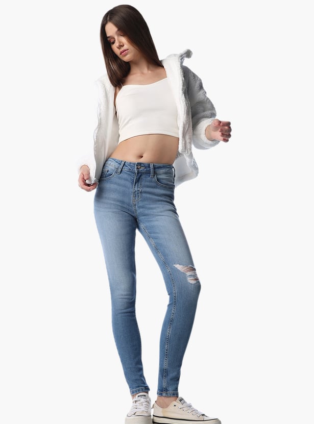 ONLY Light-Washed Skinny Fit Jeans
