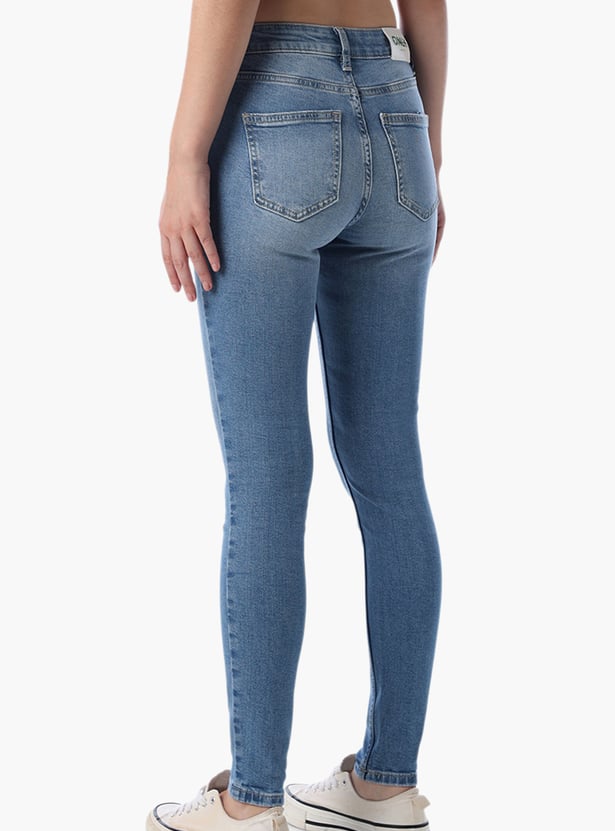 ONLY Light-Washed Skinny Fit Jeans