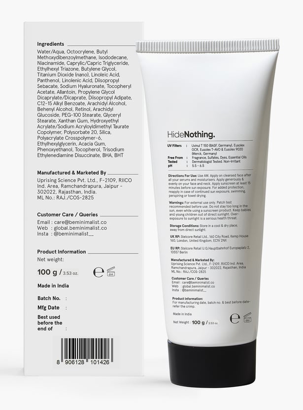 MINIMALIST SPF 50 Lightweight Sunscreen - 100g