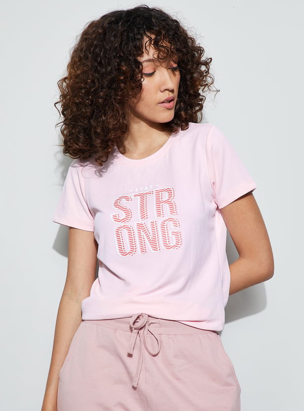 FAME FOREVER ACTIVE Graphic Print T-shirt