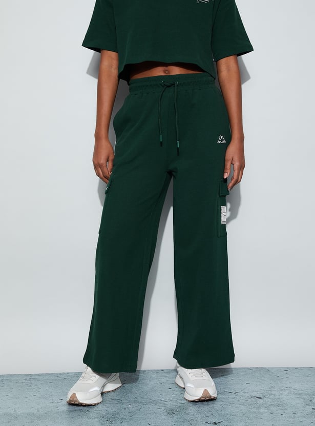 KAPPA Solid Trackpants with Cargo Pockets