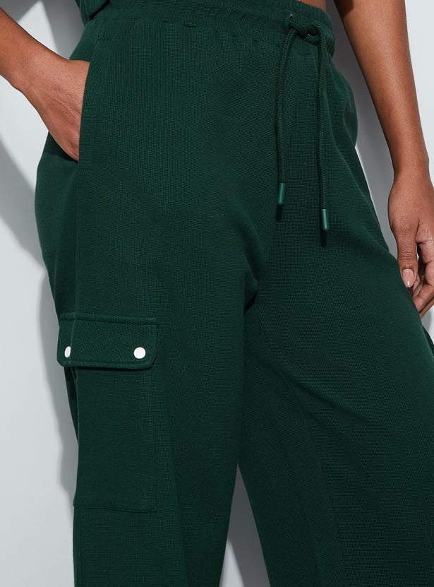 KAPPA Solid Trackpants with Cargo Pockets