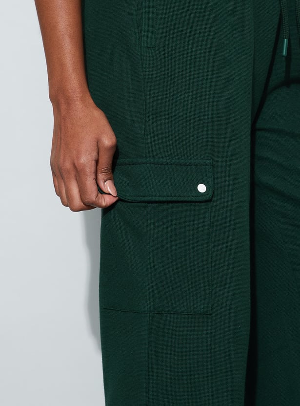 KAPPA Solid Trackpants with Cargo Pockets