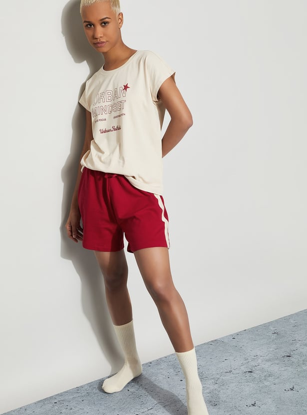 GINGER Printed Lounge T-shirt with Shorts