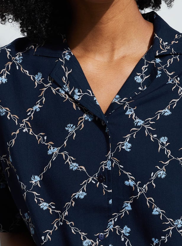 GINGER Floral Print Night Suit