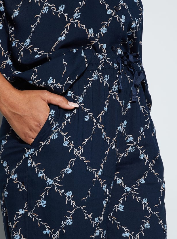 GINGER Floral Print Night Suit