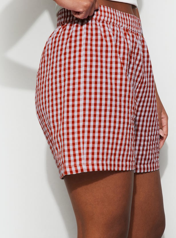 GINGER Checked Lounge Shorts
