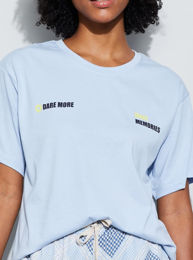 GINGER Printed Loungewear T-shirt