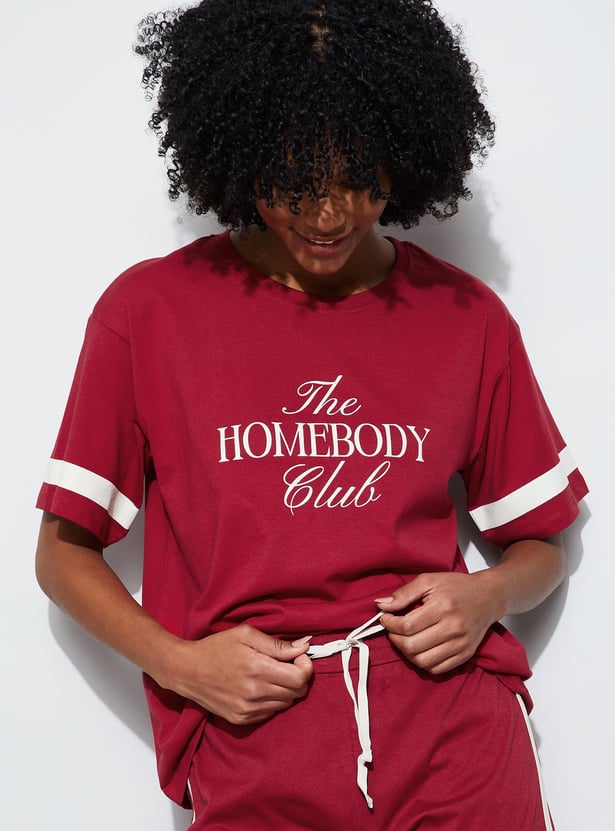 GINGER Typographic Print T-shirt