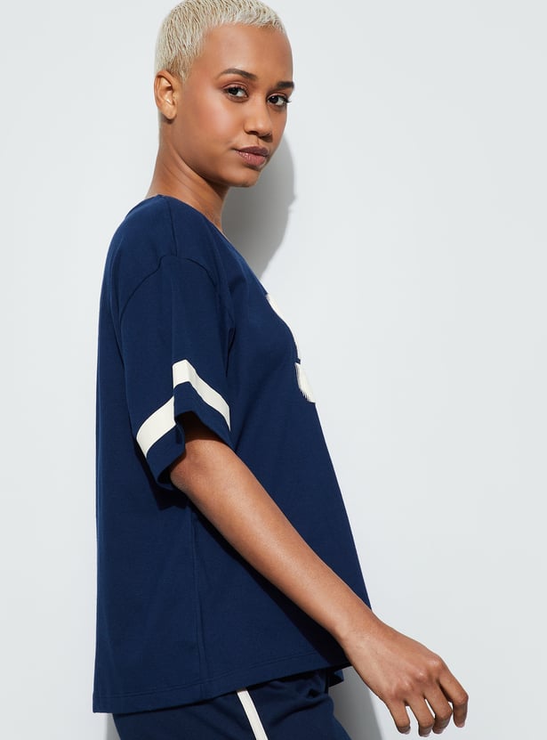 GINGER Puffed Print Lounge T-shirt