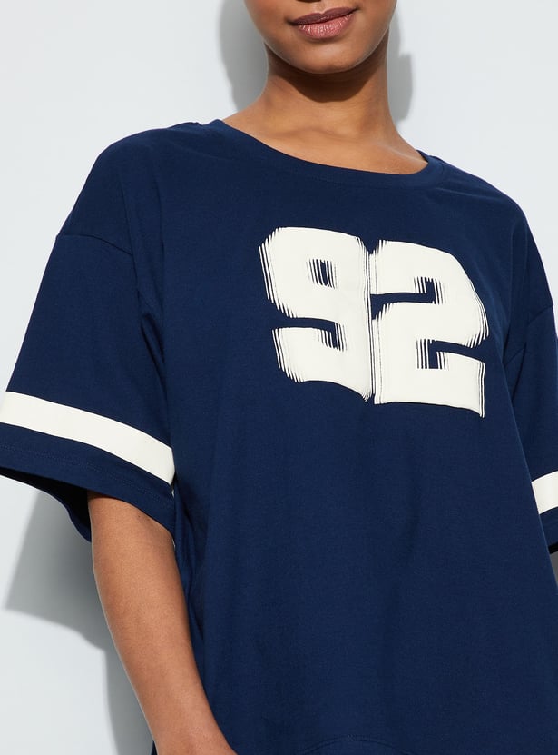 GINGER Puffed Print Lounge T-shirt