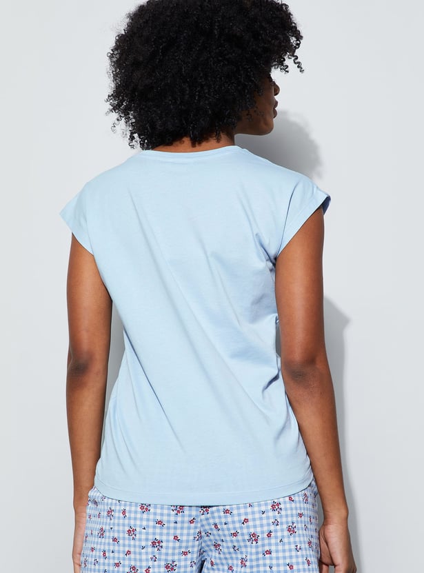 GINGER Floral Print Lounge T-shirt