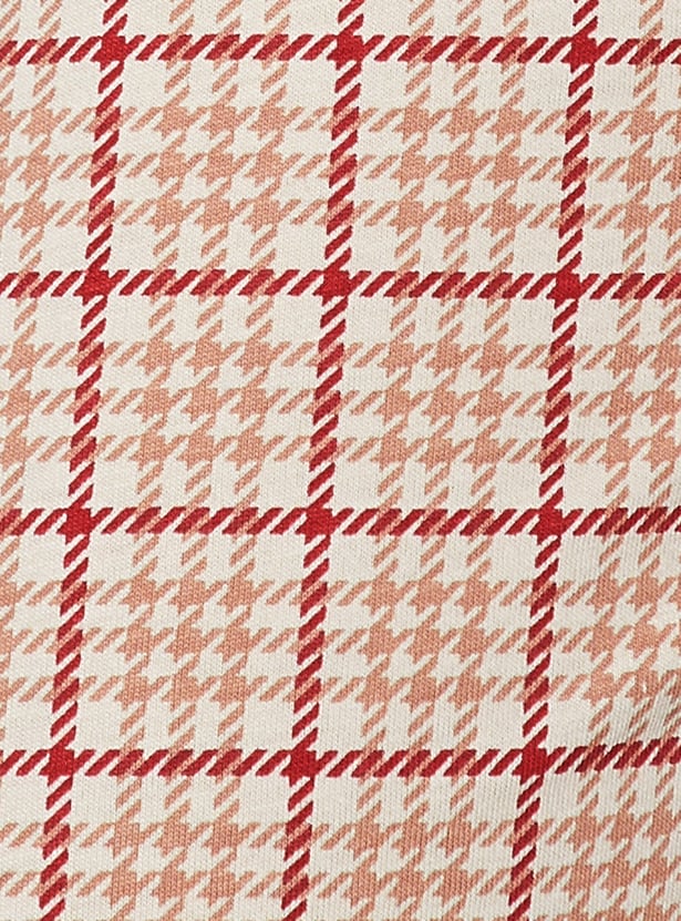 GINGER Checked Elasticated Pyjamas