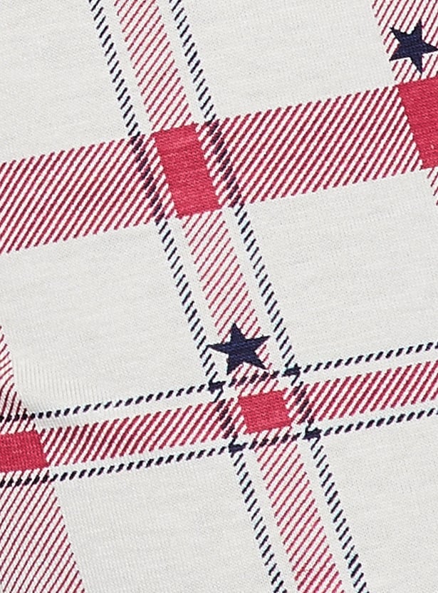 GINGER Checked Elasticated Pyjamas