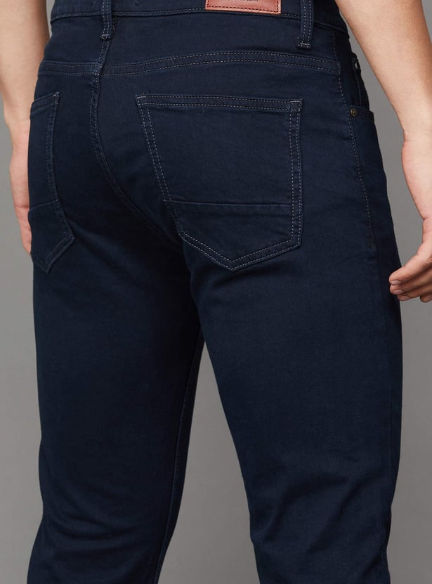 CELIO Darkwashed Slim Tapered Jeans