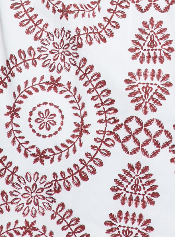 FAME FOREVER Embroidered A-line Dress